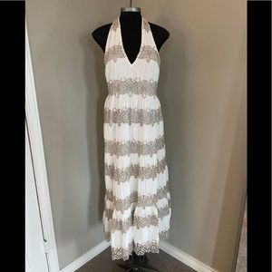 Beautifully Embroidered Saylor Maxi-Dress